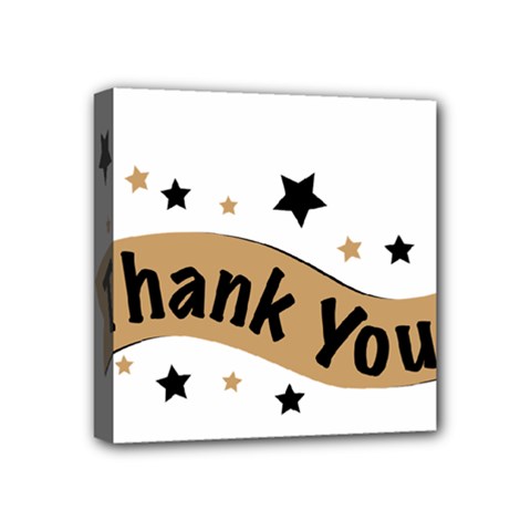 Thank You Lettering Thank You Ornament Banner Mini Canvas 4  X 4  by BangZart