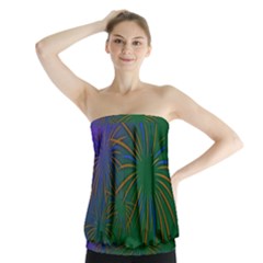 Sylvester New Year S Day Year Party Strapless Top by BangZart