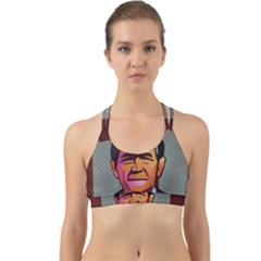 George W Bush Pop Art President Usa Back Web Sports Bra by BangZart