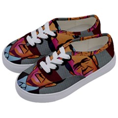 George W Bush Pop Art President Usa Kids  Classic Low Top Sneakers by BangZart