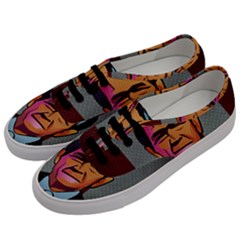 George W Bush Pop Art President Usa Men s Classic Low Top Sneakers by BangZart