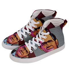 George W Bush Pop Art President Usa Men s Hi-top Skate Sneakers by BangZart