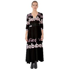 Verified Belieber Button Up Boho Maxi Dress by Valentinaart