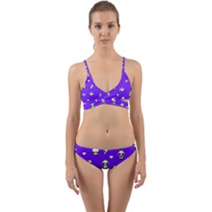 Panda Pattern Wrap Around Bikini Set by Valentinaart