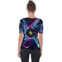 Abstract Art Color Design Lines Short Sleeve Top View2