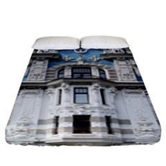 Squad Latvia Architecture Fitted Sheet (king Size) by Celenk