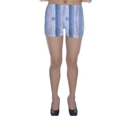 Plank Pattern Image Organization Skinny Shorts by Celenk