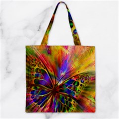 Arrangement Butterfly Aesthetics Zipper Grocery Tote Bag by Celenk