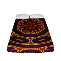 Geometric Tapestry Fitted Sheet (full/ Double Size) by linceazul