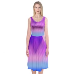 Background Art Abstract Watercolor Midi Sleeveless Dress by Celenk