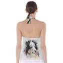 Dog Shetland Pet Art Abstract Babydoll Tankini Top View2