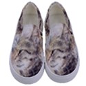 Cat Animal Art Abstract Watercolor Kids  Canvas Slip Ons View1