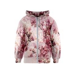 Flowers Bouquet Art Abstract Kids  Zipper Hoodie by Celenk