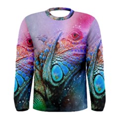 Lizard Reptile Art Abstract Animal Men s Long Sleeve Tee by Celenk