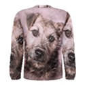 Dog Pet Terrier Art Abstract Men s Long Sleeve Tee View2