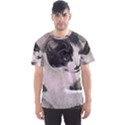 Cat Pet Art Abstract Vintage Men s Sports Mesh Tee View1