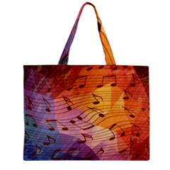 Music Notes Zipper Mini Tote Bag by linceazul