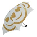 gold smiley face Mini Folding Umbrellas View2