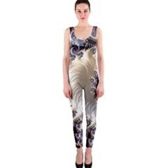 Fractal Art Design Fantasy 3d Onepiece Catsuit by Celenk