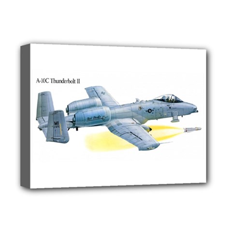 A-10c Thunderbolt Ii Deluxe Canvas 16  X 12  (framed)  by Bigfootshirtshop