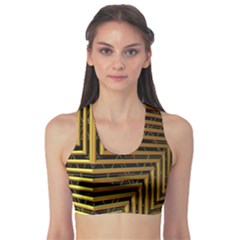 Modern Art Sculpture Architecture Sports Bra by Celenk