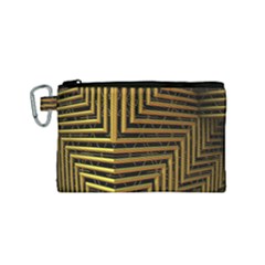 Modern Art Sculpture Architecture Canvas Cosmetic Bag (small) by Celenk