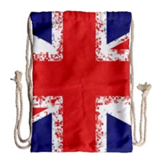 Union Jack London Flag Uk Drawstring Bag (large) by Celenk