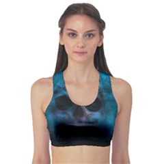 Skull Horror Halloween Death Dead Sports Bra by Celenk