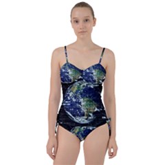 Earth Internet Globalisation Sweetheart Tankini Set by Celenk