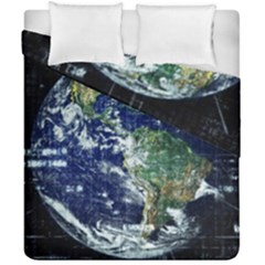 Earth Internet Globalisation Duvet Cover Double Side (california King Size) by Celenk