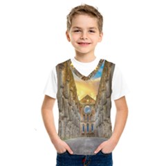 Abbey Ruin Architecture Medieval Kids  Sportswear by Celenk