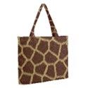 Background Texture Giraffe Zipper Medium Tote Bag View2