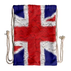 Union Jack Flag National Country Drawstring Bag (large) by Celenk