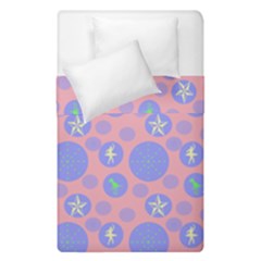 Pink Retro Dots Duvet Cover Double Side (single Size) by snowwhitegirl