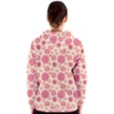 Cream Retro Dots Women s Zipper Hoodie View2