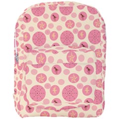 Cream Retro Dots Full Print Backpack by snowwhitegirl