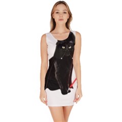 Darth Vader Cat Bodycon Dress by Valentinaart