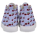 Blue Cherries Kid s Mid-Top Canvas Sneakers View4