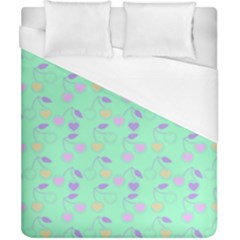 Mint Heart Cherries Duvet Cover (california King Size) by snowwhitegirl