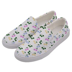 Green Cherries Men s Canvas Slip Ons by snowwhitegirl