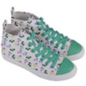 Green Cherries Women s Mid-Top Canvas Sneakers View3