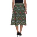 Music Stars Grass Green Perfect Length Midi Skirt View2