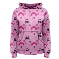 Music Stars Rose Pink Women s Pullover Hoodie by snowwhitegirl