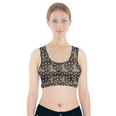 Charcoal Boots Sports Bra With Pocket by snowwhitegirl