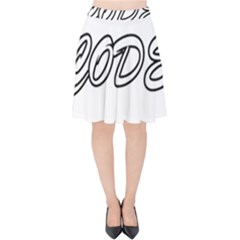 Code White Velvet High Waist Skirt by Code