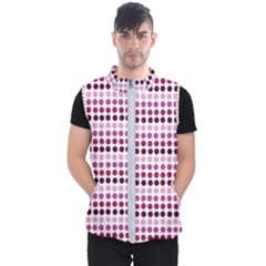 Pink Red Dots Men s Puffer Vest by snowwhitegirl