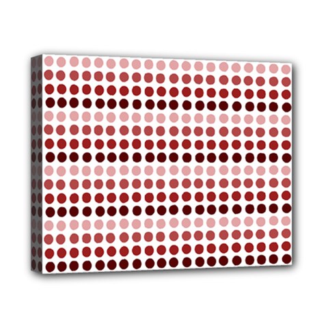 Reddish Dots Canvas 10  X 8  by snowwhitegirl