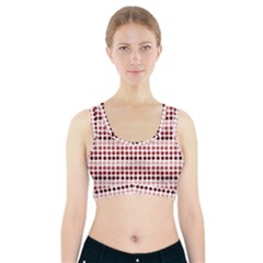 Reddish Dots Sports Bra With Pocket by snowwhitegirl