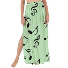 Mint Green Music Maxi Chiffon Tie-up Sarong by snowwhitegirl