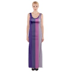 Concert Purples Maxi Thigh Split Dress by snowwhitegirl